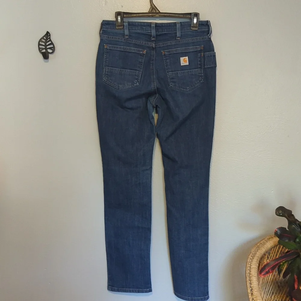 Carhartt Brand Work Jeans Relaxed Fit Rugged Flex Size 6 Regular Model BD5383W - Picture 3 of 11